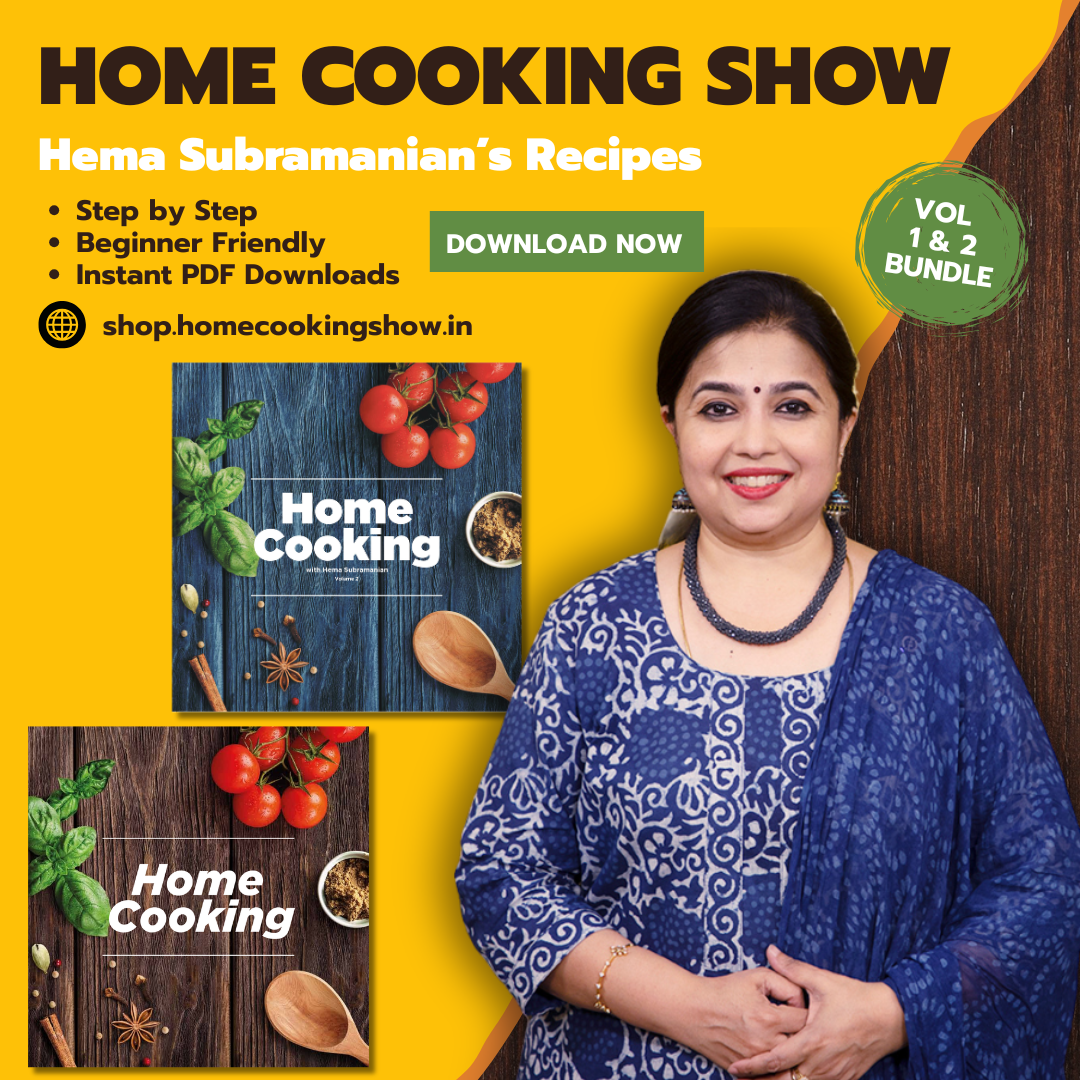 Home Cooking with Hema Subramanian — Digital Cook Book Bundle (Vol. 1 + Vol. 2)