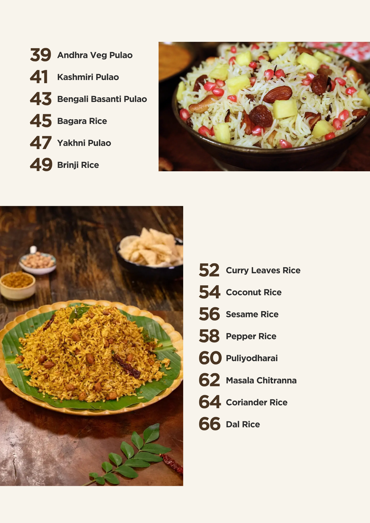 Hema Subramanian's Rice and Spice | Indian Vegetarian Rice Recipes (digital cookbook)