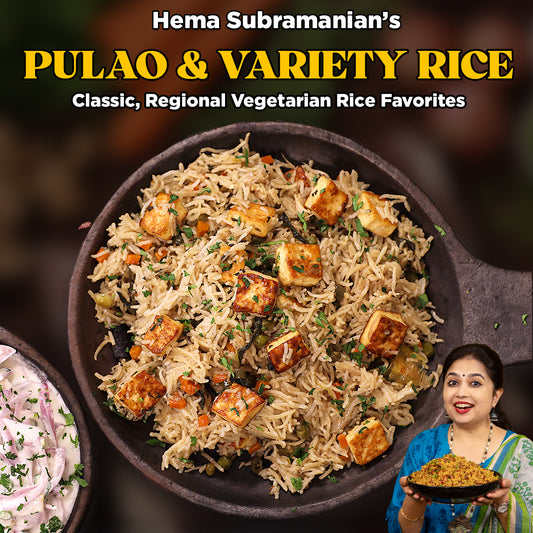 Hema Subramanian's Pulao and Variety Rice | Indian Vegetarian Rice Recipes (digital cookbook) - Previously titled Rice and Spice